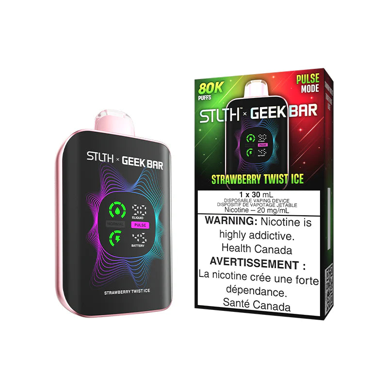 STLTH × Geek Bar 80K Puffs Disposable Vape – Strawberry Twist Ice